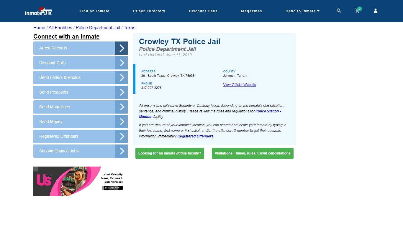 Crowley TX Police Jail & Inmate Search - Crowley, TX